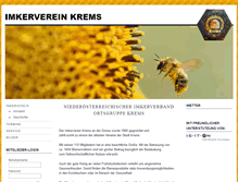 Tablet Screenshot of imkerverein.krems.or.at